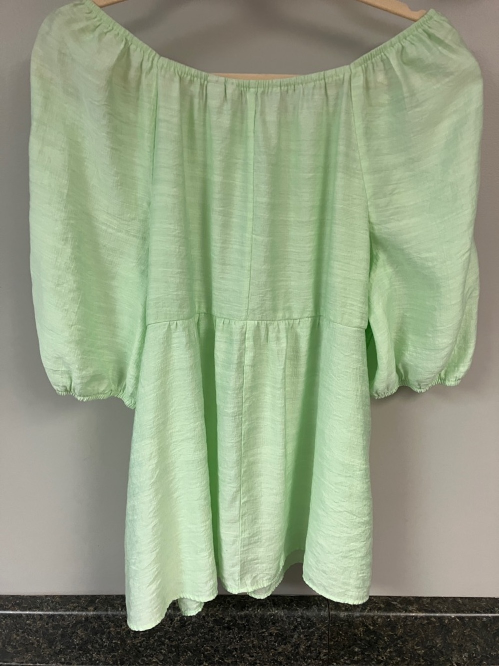 3/$15 ❤️ Cato pistachio green cute sleeve detail shirt XL 16 - Picture 4 of 9